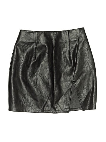 Superdown Faux Leather Skirt (view 1)