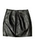 Superdown 100% Polyester Black Faux Leather Skirt Size XXS - photo 2
