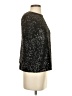 MNG Metallic Black Short Sleeve Top Size S - photo 4