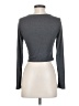 Shein Gray Long Sleeve Top Size S - photo 2