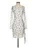 Adelyn Rae Graphic Silver Cocktail Dress Size S - photo 1