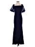 Xscape Blue Cocktail Dress Size 4 - photo 1