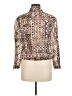 Ruby Rd. Aztec Or Tribal Print Brown Long Sleeve Blouse Size 6 (petite) - photo 2