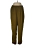 Lyssé 100% Polyester Solid Green Casual Pants Size M - photo 1