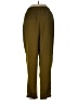 Lyssé 100% Polyester Solid Green Casual Pants Size M - photo 2