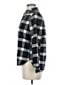 Muji 100% Baumwolle Plaid Black Long Sleeve Button-Down Shirt Size M - photo 5