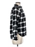 Muji 100% Baumwolle Plaid Black Long Sleeve Button-Down Shirt Size M - photo 4