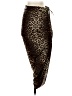 Veronica Beard Animal Print Brown Silk Skirt Size 0 - photo 1