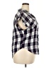 Jachs Girlfriend 100% Rayon Plaid Blue Short Sleeve Blouse Size XXL - photo 4