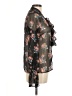Fletch Floral Black Long Sleeve Blouse Size M - photo 4