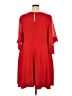 Taylor 100% Polyester Solid Red Casual Dress Size 18 - photo 2