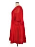 Taylor 100% Polyester Solid Red Casual Dress Size 18 - photo 5