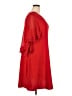 Taylor 100% Polyester Solid Red Casual Dress Size 18 - photo 4