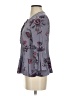 Wild Pearl 100% Rayon Gray 3/4 Sleeve Blouse Size S - photo 5