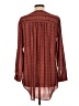 Unbranded Burgundy Long Sleeve Blouse Size L - photo 2