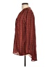 Unbranded Burgundy Long Sleeve Blouse Size L - photo 5