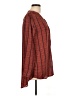 Unbranded Burgundy Long Sleeve Blouse Size L - photo 4