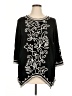 Lauren Michelle Black 3/4 Sleeve Blouse Size 1X - photo 1