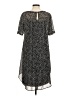 Ann Taylor LOFT 100% Polyester Chevron-herringbone Black Casual Dress Size M (estimated) - photo 2