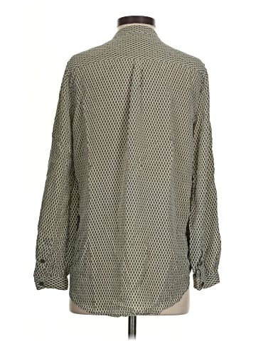 Equipment Long Sleeve Silk Top (view 2)
