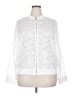 Unbranded 100% Polyester White Track Jacket Size XXL (estimated) - photo 1