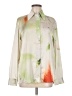 Low Classic Print Ivory Long Sleeve Blouse Size M - photo 1
