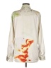 Low Classic Print Ivory Long Sleeve Blouse Size M - photo 2