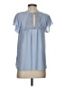 Maeve 100% Polyester Blue Short Sleeve Blouse Size 2 - photo 2