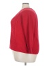Chaps Solid Red Pullover Sweater Size 3X - photo 5