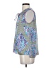 Juicy Couture 100% Polyester Blue Sleeveless Blouse Size S - photo 5