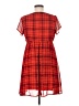 Old Navy Plaid Red Casual Dress Size M - photo 2