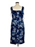Maya Brooke 100% Polyester Print Blue Cocktail Dress Size 14 - photo 2
