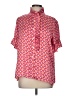 Ivy Jane 100% Polyester Hearts Pink Short Sleeve Blouse Size M - photo 1