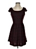 Deb Argyle Burgundy Casual Dress Size S - photo 1