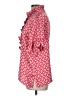 Ivy Jane 100% Polyester Hearts Pink Short Sleeve Blouse Size M - photo 5