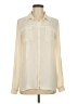 a.n.a. A New Approach 100% Polyester Color Block Ivory Long Sleeve Blouse Size M - photo 1