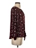 West Kei 100% Polyester Burgundy 3/4 Sleeve Blouse Size S - photo 4