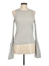 BCBGMAXAZRIA Solid Gray Sleeveless Top Size M - photo 1