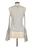 BCBGMAXAZRIA Solid Gray Sleeveless Top Size M - photo 2