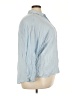 J.Jill 100% Rayon Blue 3/4 Sleeve Button-Down Shirt Size 3X - photo 4