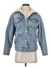 Topshop 100% Cotton Blue Denim Jacket Size 2 - photo 1