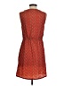 Pinky 100% Polyester Chevron-herringbone Orange Cocktail Dress Size S - photo 2