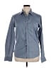Ted Baker London Chevron-herringbone Gray Blue Long Sleeve Button-Down Shirt Size 10 (4) - photo 1