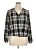 Eyeshadow Black 3/4 Sleeve Blouse Size XL - photo 1