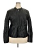 Maurices 100% Polyurethane Solid Black Jacket Size 20 (2) - photo 1