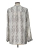 Emma & Olivia 100% Polyester Silver Long Sleeve Blouse Size L - photo 2