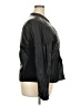 Maurices 100% Polyurethane Solid Black Jacket Size 20 (2) - photo 4