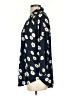 CAbi 100% Polyester Floral Blue 3/4 Sleeve Blouse Size XXS - photo 5
