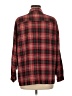 Max Studio 100% Rayon Plaid Red Long Sleeve Button-Down Shirt Size M - photo 2