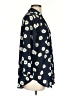 CAbi 100% Polyester Floral Blue 3/4 Sleeve Blouse Size XXS - photo 4